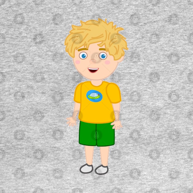 Bongo Beep Beep Cartoon Boy Tom Big Smile by Dinos Friends